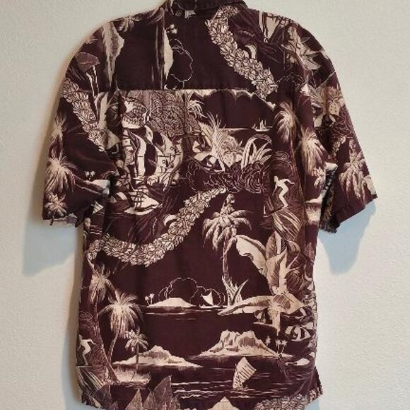 KAHALA 1936 Linen Blend Hawaiian Shirt - Size Small - Purple Classic Print - Picture 4 of 4